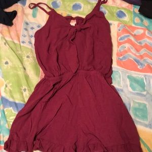 maroon romper
